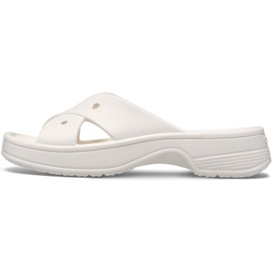 Crocs Women’s Classic Cross Strap Sandals(Chalk)