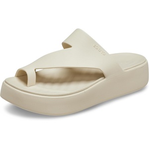 Crocs Women’s Getaway Toe Loop Platform Sandals(Sandstone)