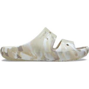 Crocs unisex-adult Classic Marbled Sandals(Bone/Multi)