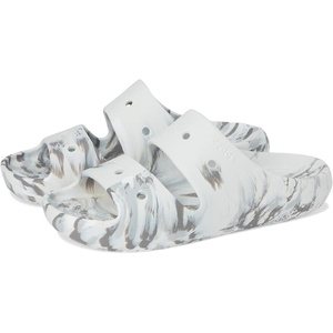 Crocs unisex-adult Classic Marbled Sandals(Moonlight/Multi)