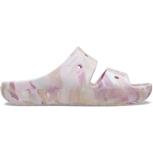 Crocs unisex-adult Classic Marbled Sandals(Quartz/Multi)