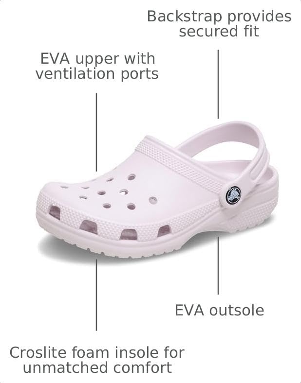 image:imageCrocs Kids Classic Clog Little KidBig KidToddler Casual ShoesGrape Ice