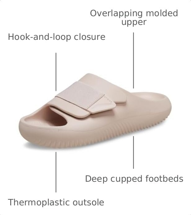 image:imageCrocs Unisex Adult Mellow Luxe Recovery Slide SandalsQuartz