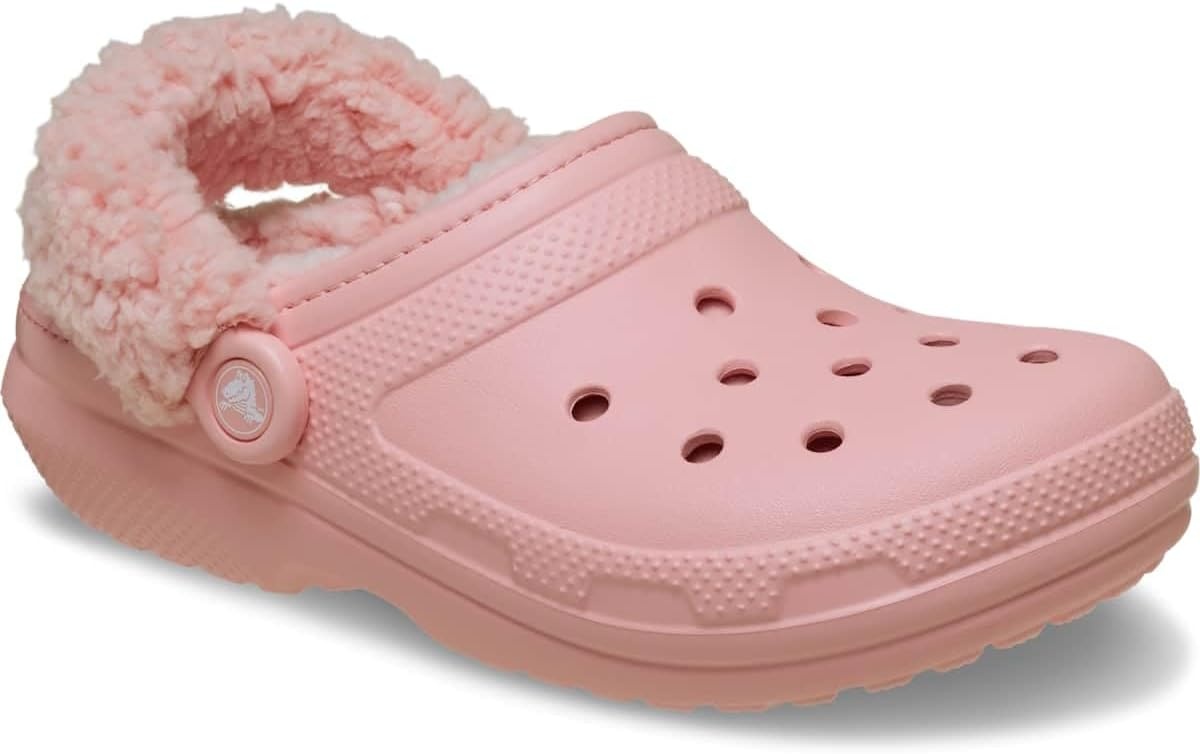 image:imageCrocs UnisexAdult Classic Fleece Lined Clogs Fuzzy Slippers for Women and MenPowder Pink