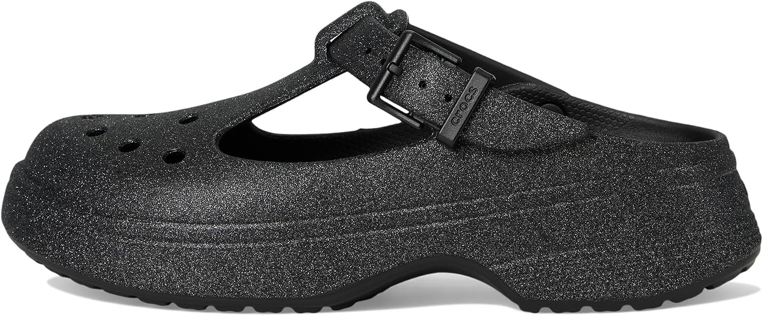 image:imageCrocs Womens Classic Mary Jane ClogsBlack Glitter