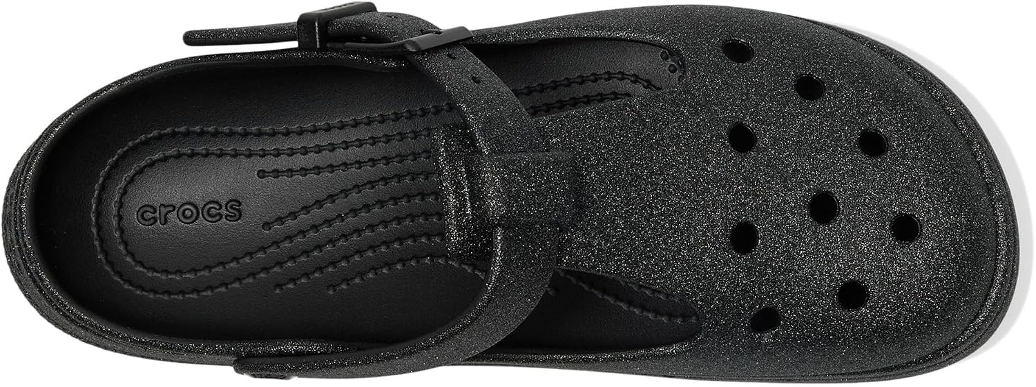 image:imageCrocs Womens Classic Mary Jane ClogsBlack Glitter