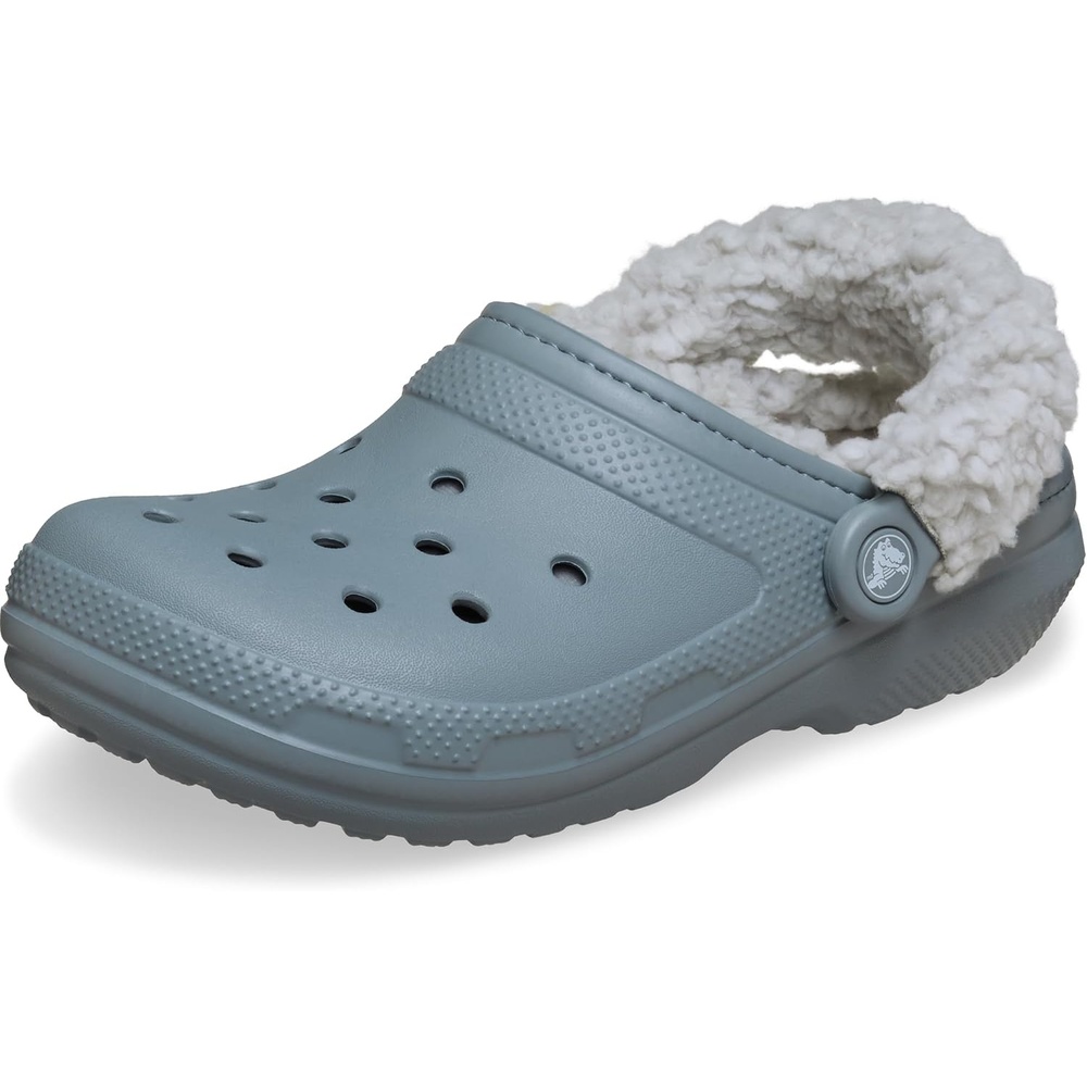 image:imageCrocs UnisexAdult Classic Fleece Lined Clogs Fuzzy Slippers for Women and MenConcrete