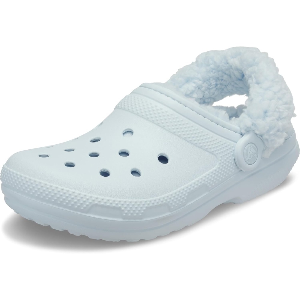 image:imageCrocs UnisexAdult Classic Fleece Lined Clogs Fuzzy Slippers for Women and MenSky Ice
