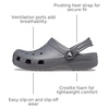Crocs Kid’s Classic Clog (Little Kid/Big Kid/Toddler) | Casual Shoes(Slate Grey/Slate Grey)