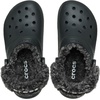 Crocs Unisex-Adult Classic Fleece Lined Clogs, Fuzzy Slippers for Women and Men(Black)