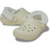 Crocs Unisex-Adult Classic Fleece Lined Clogs, Fuzzy Slippers for Women and Men(Bone)