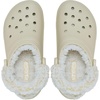 Crocs Unisex-Adult Classic Fleece Lined Clogs, Fuzzy Slippers for Women and Men(Bone)