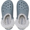 Crocs Unisex-Adult Classic Fleece Lined Clogs, Fuzzy Slippers for Women and Men(Concrete)