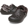 Crocs Unisex-Adult Classic Fleece Lined Clogs, Fuzzy Slippers for Women and Men(Dark Cocoa)