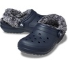 Crocs Unisex-Adult Classic Fleece Lined Clogs, Fuzzy Slippers for Women and Men(Navy)