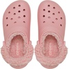 Crocs Unisex-Adult Classic Fleece Lined Clogs, Fuzzy Slippers for Women and Men(Powder Pink)