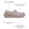 Crocs Unisex-Adult Classic Fleece Lined Clogs, Fuzzy Slippers for Women and Men(Quartz)