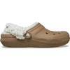 Crocs Unisex-Adult Classic Fleece Lined Clogs, Fuzzy Slippers for Women and Men(Sepia)
