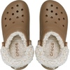 Crocs Unisex-Adult Classic Fleece Lined Clogs, Fuzzy Slippers for Women and Men(Sepia)