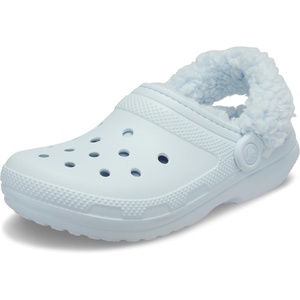 Crocs Unisex-Adult Classic Fleece Lined Clogs, Fuzzy Slippers for Women and Men(Sky Ice)