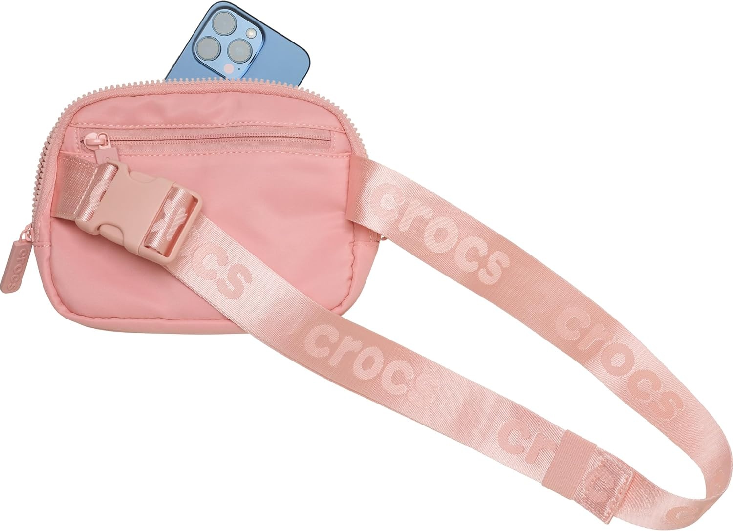 image:imageCrocs Classic Belt Waist Bag Customizable Fanny Pack Personalize with Jibbitz Charms Black One SizePowder Pink