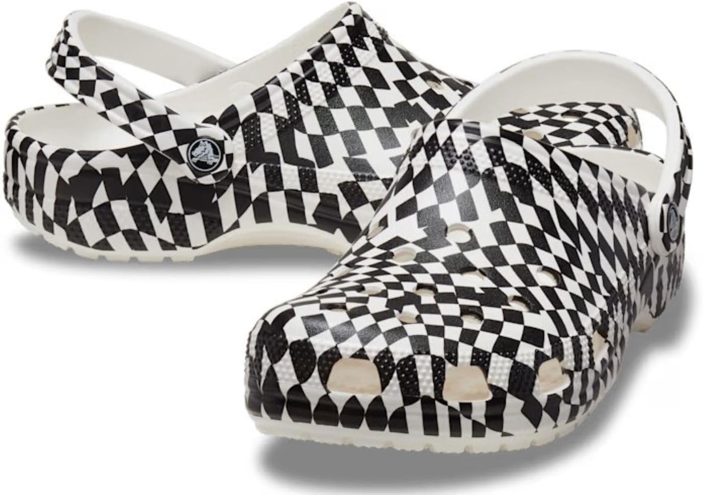 image:imageCrocs UnisexAdult Classic Clog Seasonal Graphic Casual ShoesCheckered