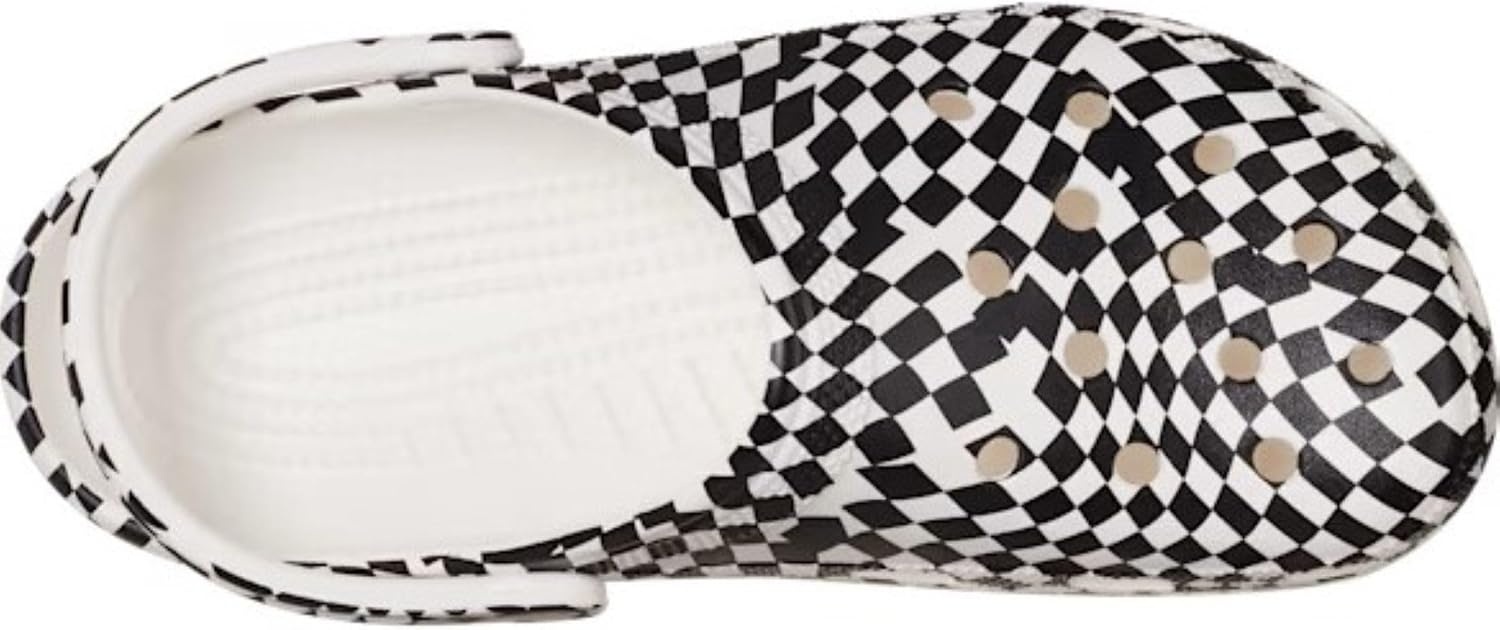 image:imageCrocs UnisexAdult Classic Clog Seasonal Graphic Casual ShoesCheckered