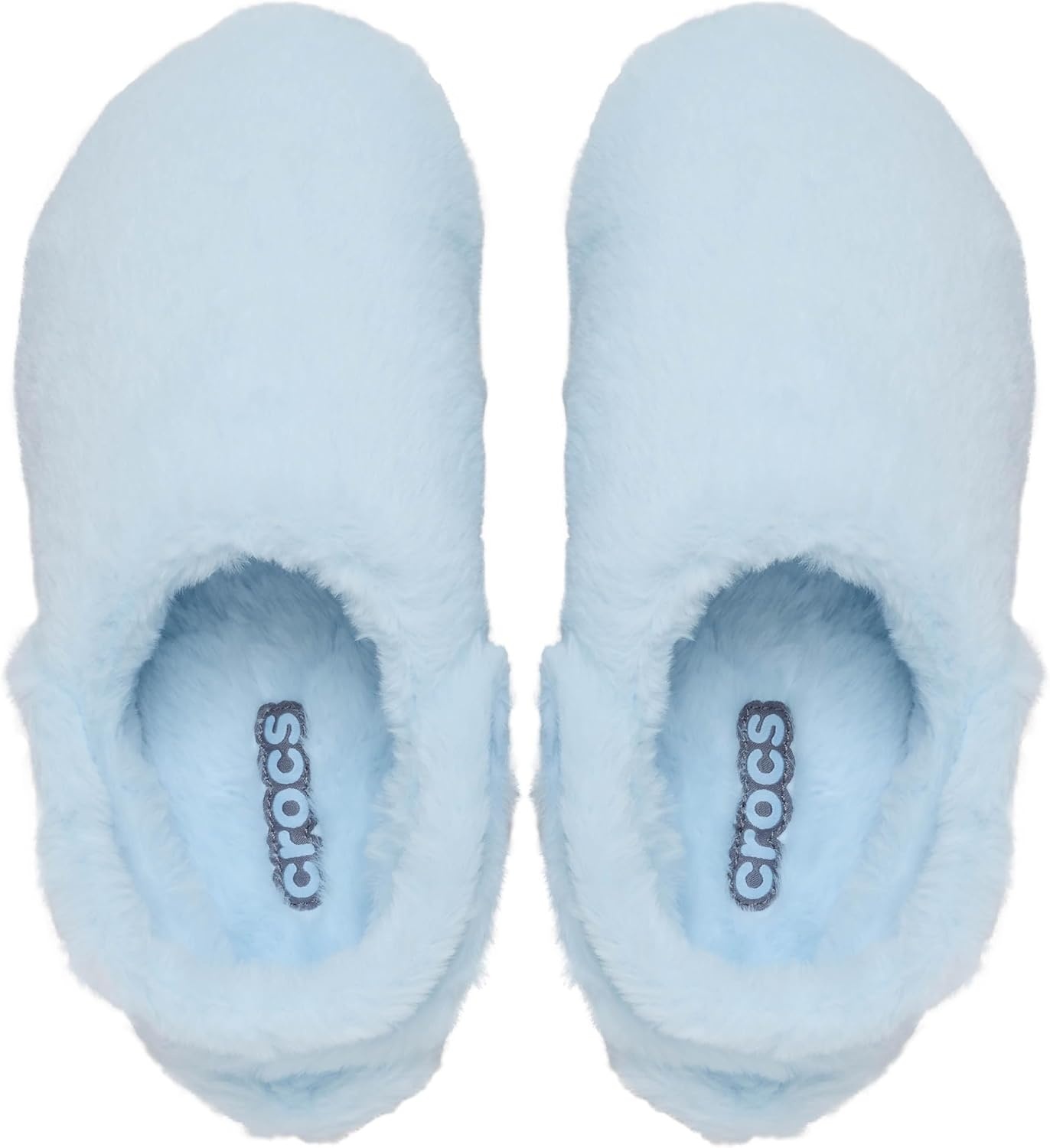 image:imageCrocs UnisexAdult Classic Unfurgettable Lined Clogs Fuzzy SlippersBlue Frost