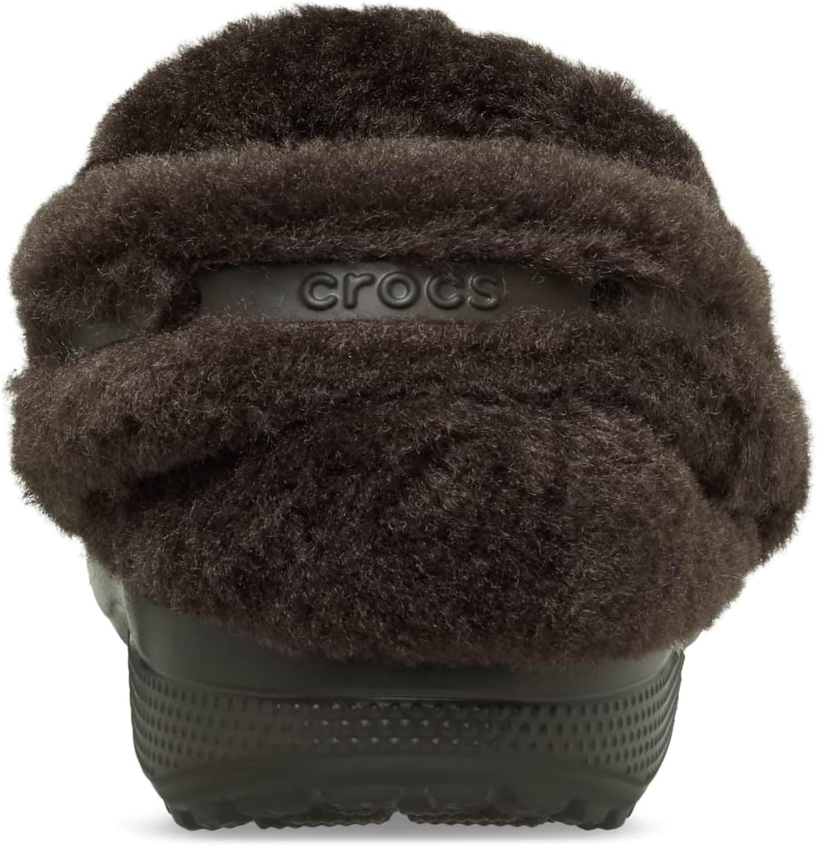 image:imageCrocs UnisexAdult Classic Unfurgettable Lined Clogs Fuzzy SlippersEspresso Vegan Suede