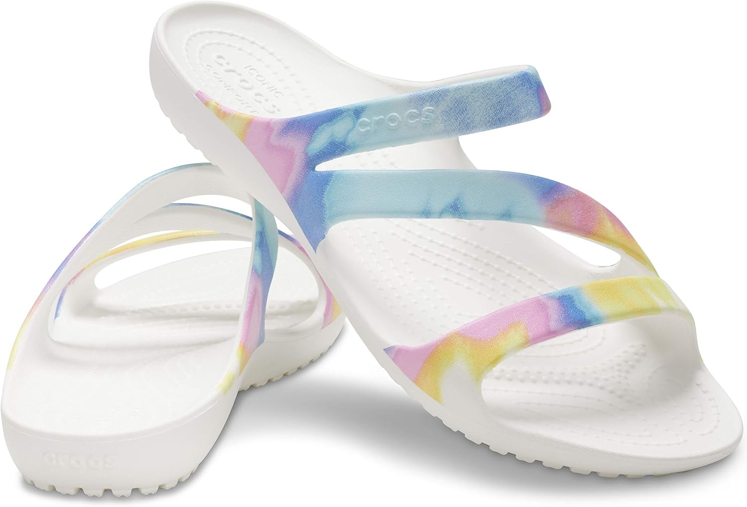 image:imageCrocs Womens Kadee II Sandals Casual SandalsPastel Tie Dye