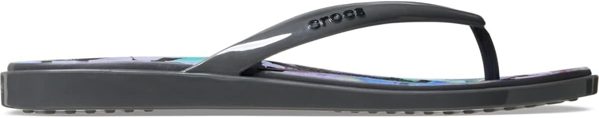 image:imageCrocs Womens Miami Round Toe Flip Flops Flexible Straps 360 Degree Comfort Croslite Foam FootbedBlack Sand