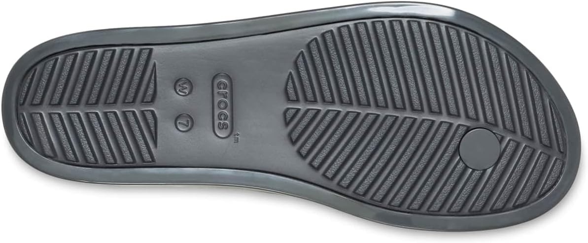 image:imageCrocs Womens Miami Round Toe Flip Flops Flexible Straps 360 Degree Comfort Croslite Foam FootbedBlack Sand