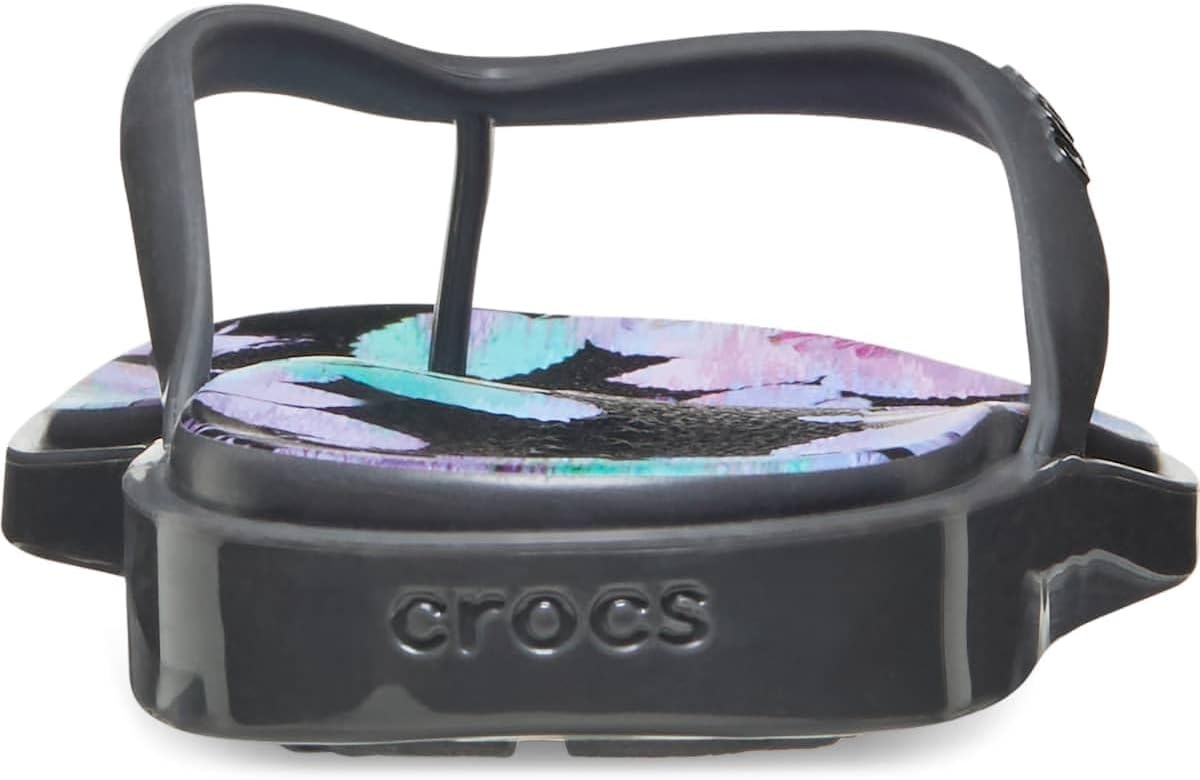 image:imageCrocs Womens Miami Round Toe Flip Flops Flexible Straps 360 Degree Comfort Croslite Foam FootbedBlack Sand