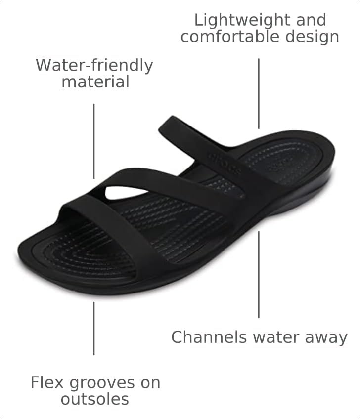 image:imageCrocs Womens Swiftwater SandalsBlackBlack