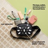 Crocs Classic Belt Waist Bag, Customizable Fanny Pack, Personalize with Jibbitz Charms, Black, One Size(Black)