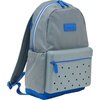 Crocs Nylon Backpack, Personalize with Jibbitz Charms, Black, One Size(Grey/Multi)