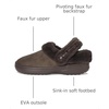 Crocs Unisex-Adult Classic Unfurgettable Lined Clogs, Fuzzy Slippers(Espresso Vegan Suede)