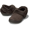 Crocs Unisex-Adult Classic Unfurgettable Lined Clogs, Fuzzy Slippers(Espresso Vegan Suede)