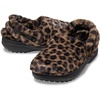 Crocs Unisex-Adult Classic Unfurgettable Lined Clogs, Fuzzy Slippers(Sepia/Leopard)
