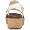 Crocs Women’s Brooklyn Cork Low Wedge(Chalk)