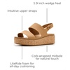 Crocs Women’s Brooklyn Cork Low Wedge(Umber)