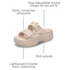 Crocs Women’s Classic Saturday Platform Sandals(Quartz)