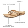 Crocs Women’s Kadee II Flip Flops(Leopard/Gold)