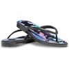 Crocs Women’s Miami Round Toe Flip Flops | Flexible Straps | 360 Degree Comfort | Croslite Foam Footbed(Black Sand)
