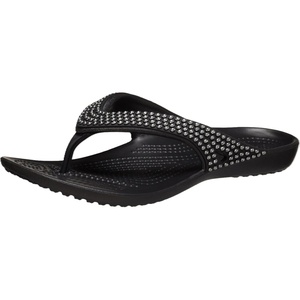 Crocs Women’s Kadee II Flip Flops(Diamante Black)