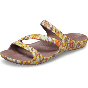 Crocs Women’s Kadee II Sandals | Casual Sandals(Retro Floral/Truffle)