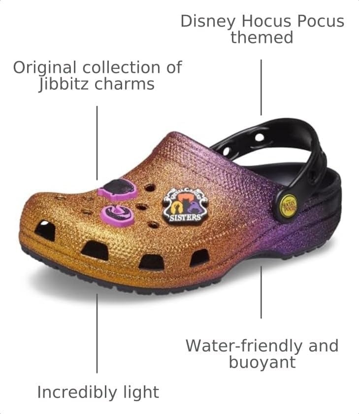 image:imageCrocs Unisex Adult Classic Disney Hocus Pocus ClogHalloween Glitter