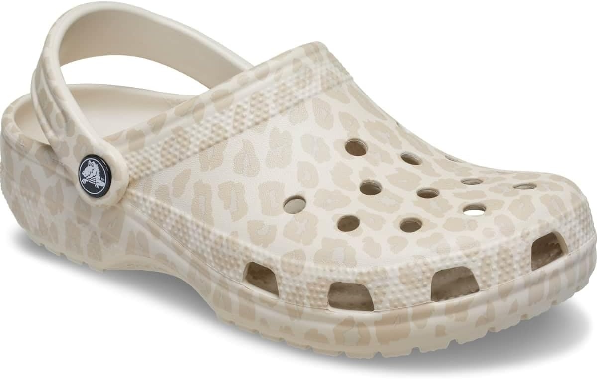 image:imageCrocs UnisexAdult Classic Clog Seasonal GraphicAlmond TintLeopard