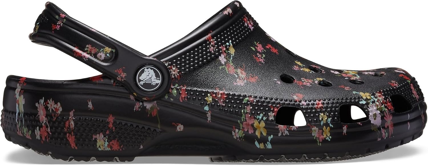 image:imageCrocs UnisexAdult Classic Clog Seasonal GraphicBlack Ditsy