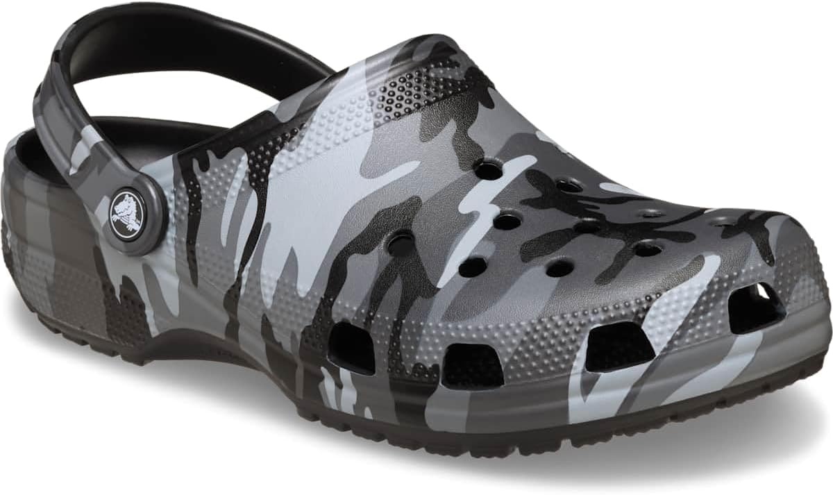 image:imageCrocs UnisexAdult Classic Clog Seasonal GraphicBlackSlate Grey